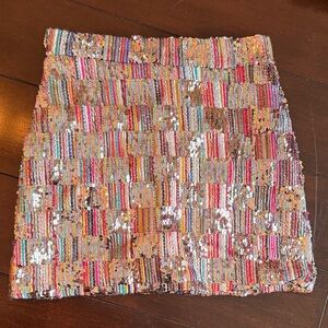Multicolor Sequin Women's Skirt